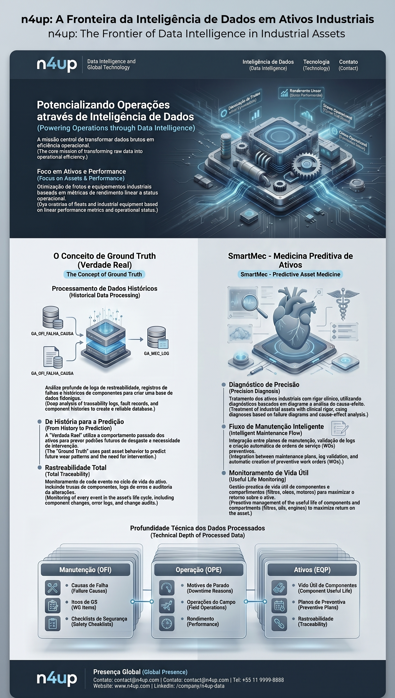SmartMec real dashboard with predictive maintenance alerts, mechanical index and fleet criticality